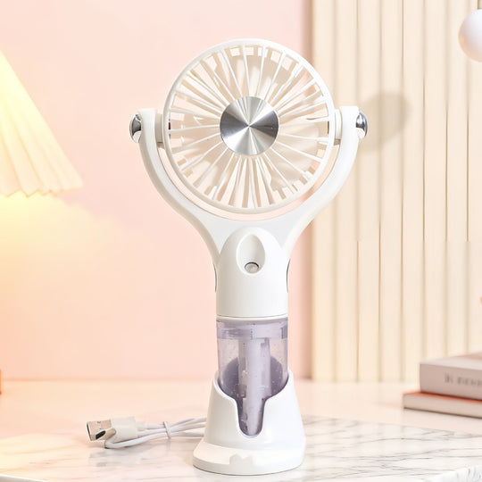 Dame Bærbar Ventilator med Sprayfunktion Ergonomisk Design 5