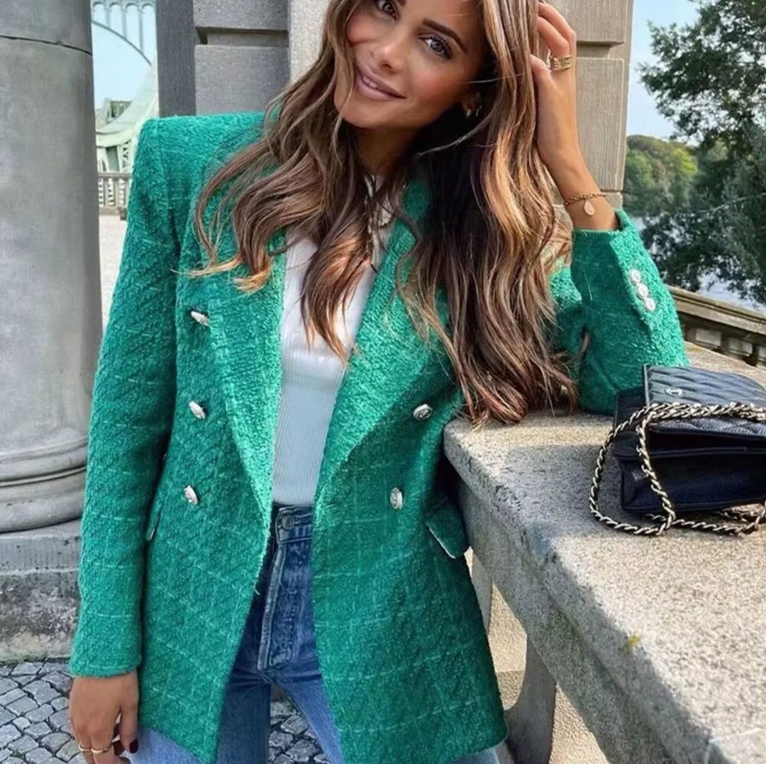 Dame Blazer Klassisk Stil 7