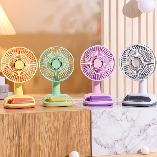 Dame Bordsventilator Justerbar Vinkel Kompakt Design 2