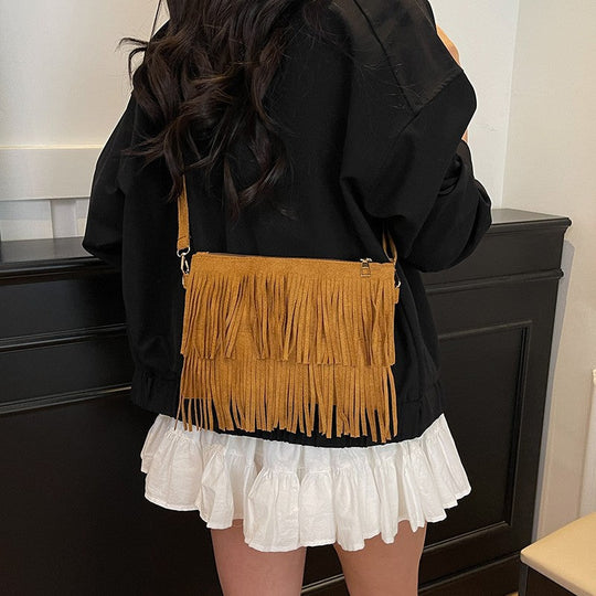Dame Crossbody Taske med Frynser 4