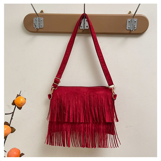 Dame Crossbody Taske med Frynser 6