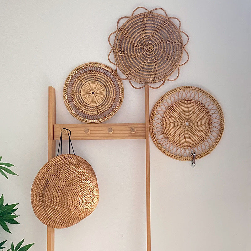 Dame Dækkeserviet Håndlavet Rattan 25 cm - Naturlig Og Hygge Indretning 1