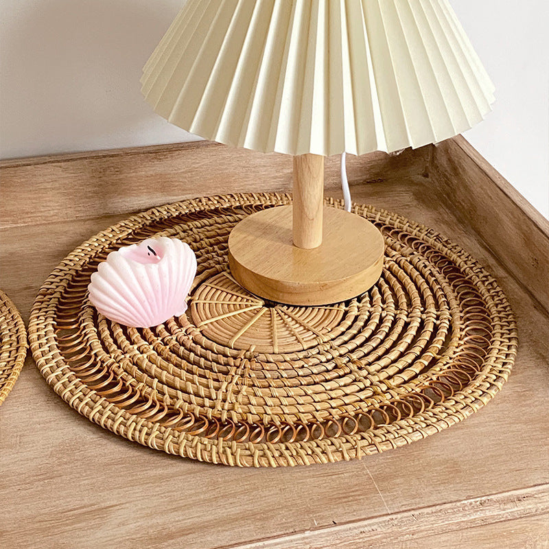 Dame Dækkeserviet Håndlavet Rattan 25 cm - Naturlig Og Hygge Indretning 4