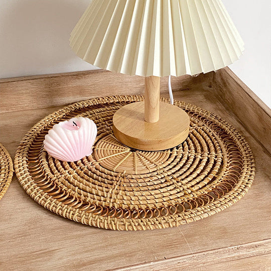 Dame Dækkeserviet Håndlavet Rattan 25 cm - Naturlig Og Hygge Indretning 4