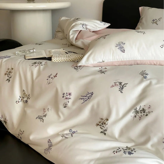 Dame Dynebetræksæt Botanisk Satinlook Mikrofiber 1