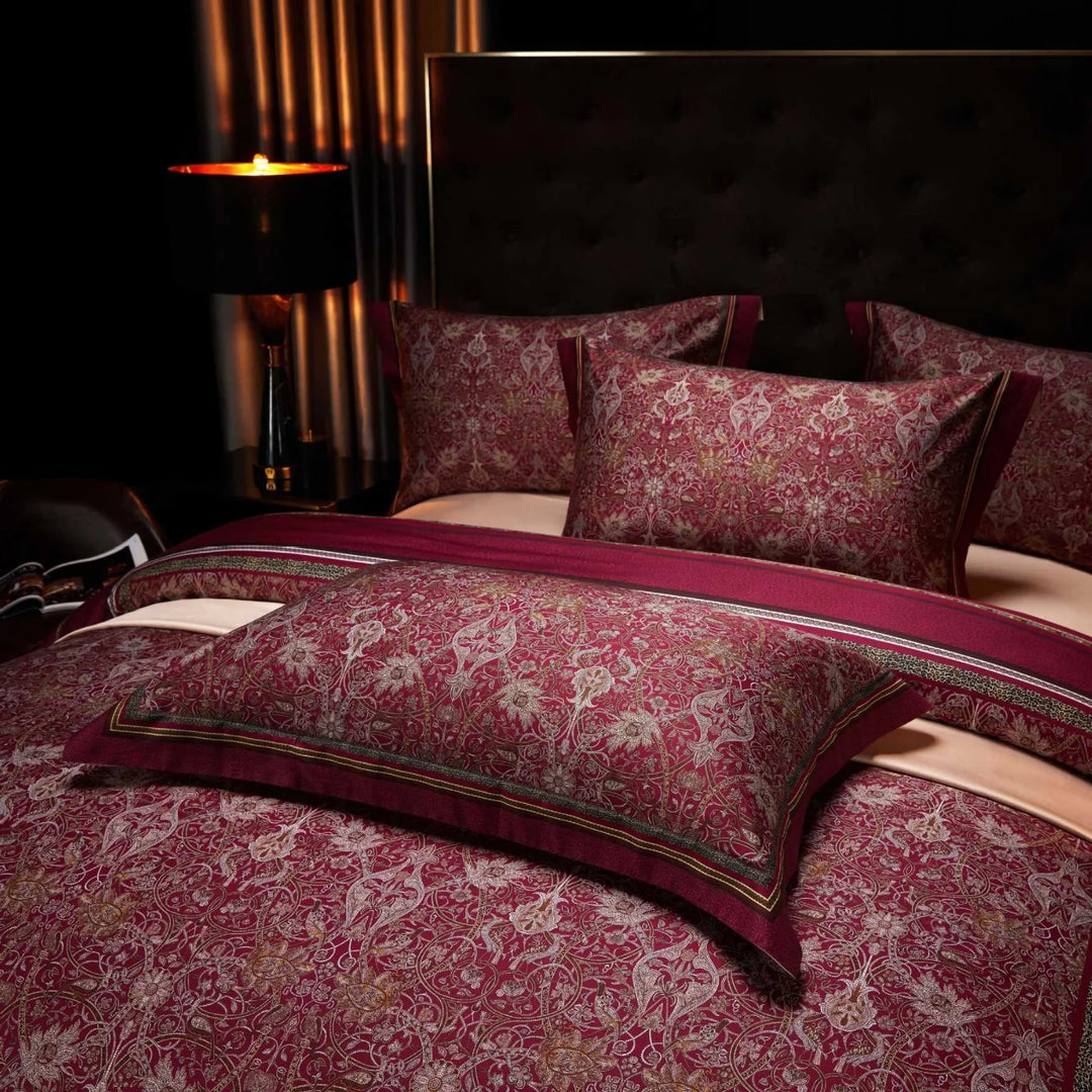 Dame Dynebetræksæt Paisley Jacquard Design 1