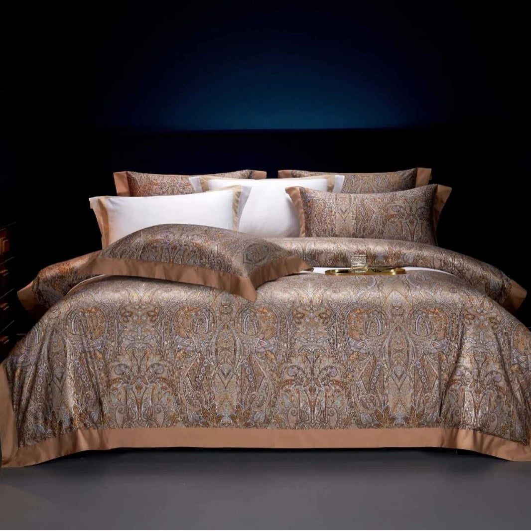 Dame Dynebetræksæt Paisley Jacquard Design 12