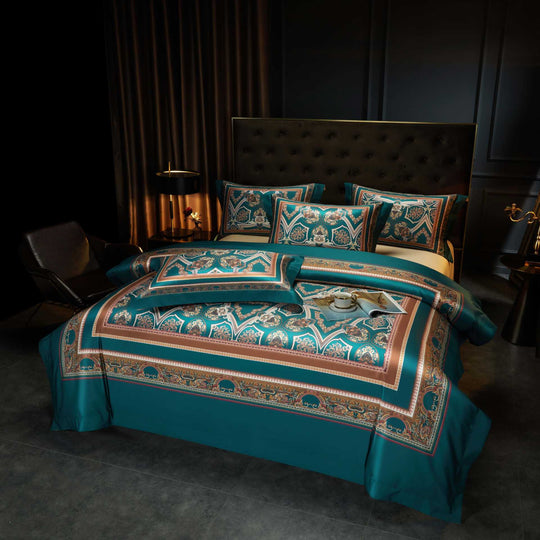 Dame Dynebetræksæt Paisley Jacquard Design 16