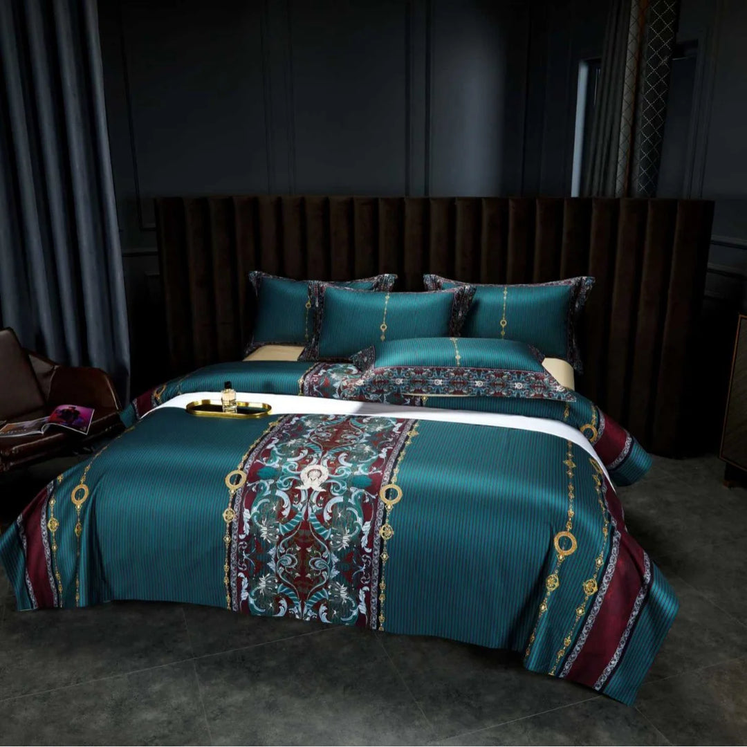 Dame Dynebetræksæt Paisley Jacquard Design 6