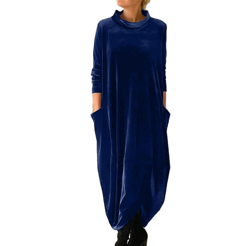 Dame Kjole Flydende Silhuet Feminint Design 0
