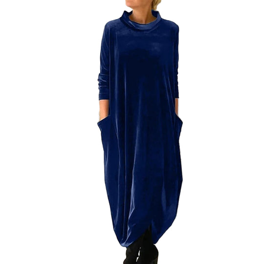 Dame Kjole Flydende Silhuet Feminint Design 0