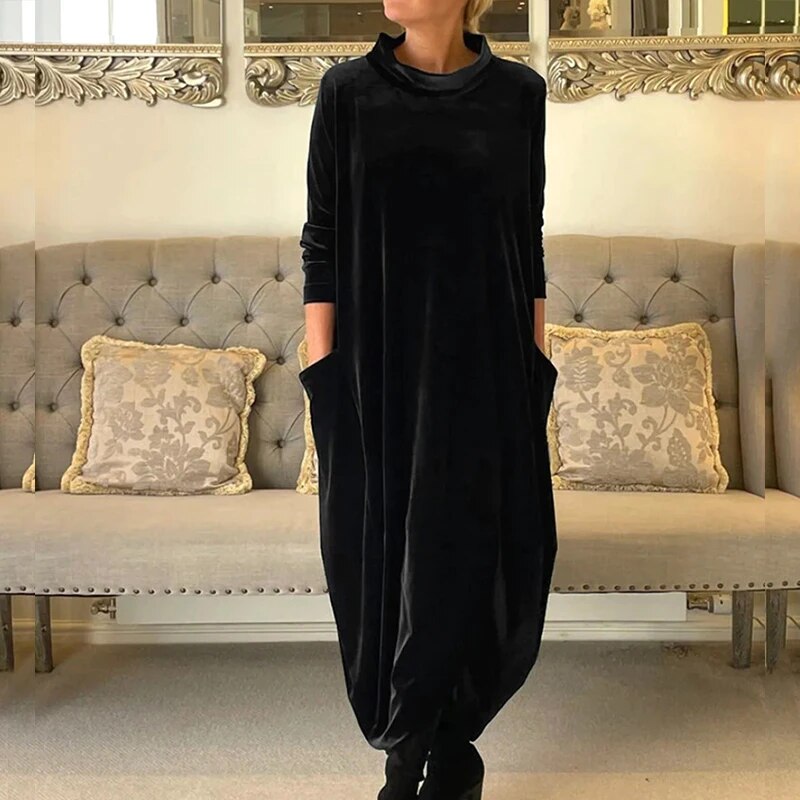 Dame Kjole Flydende Silhuet Feminint Design 2