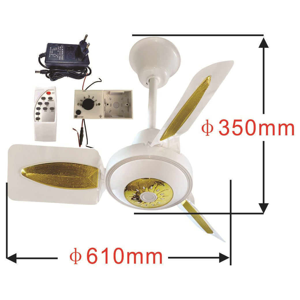 Dame Loftventilator med LED-belysning Moderne Design 2