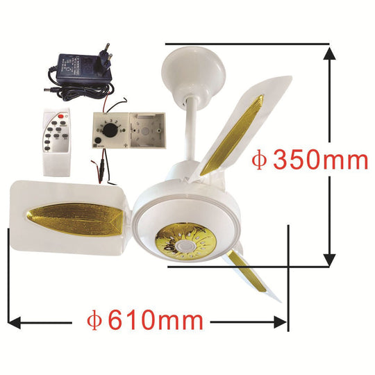 Dame Loftventilator med LED-belysning Moderne Design 2