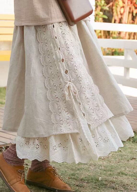 Dame Nederdel med Blonder Patchwork 2