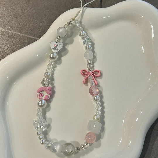Dame Perlekæde med Charms og Legende Detaljer 1