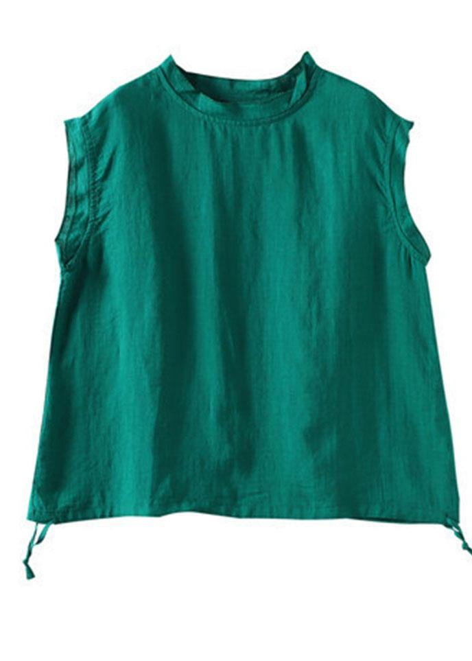 Dame Sommer Top O-hals Ærmeløs 4