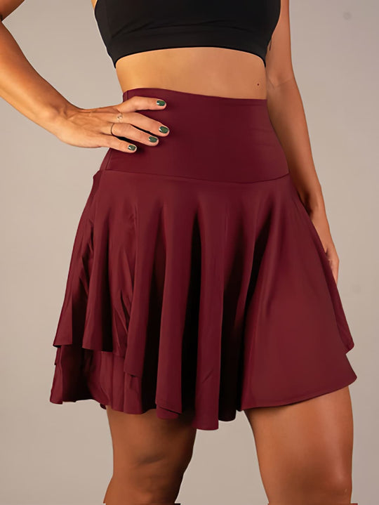 Dame Tennisnederdel Sporty med Integrerede Shorts 9