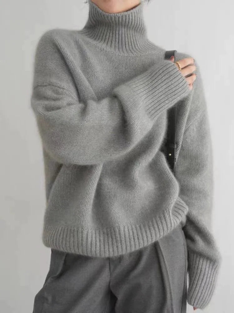 Dame Turtleneck Trøje med Klassisk Design 5
