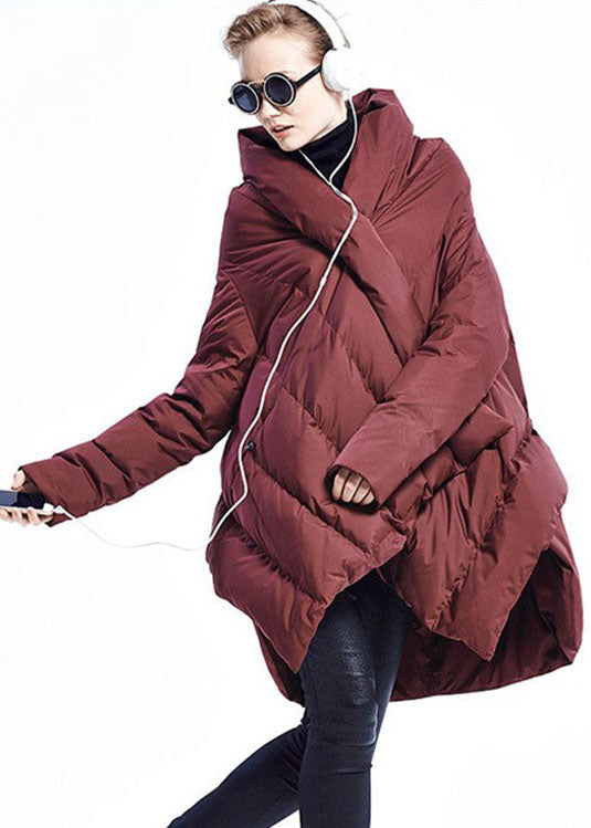 Dame Vinterjakke Asymmetrisk Design 1