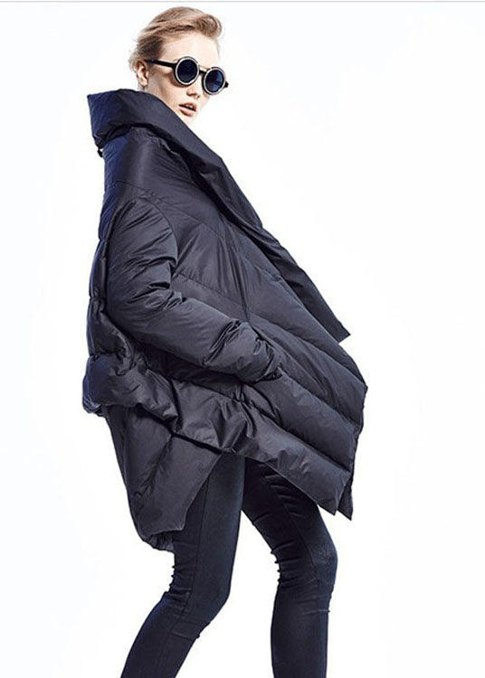 Dame Vinterjakke Asymmetrisk Design 3