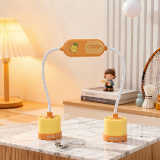Damehalsventilator Bærbar Fleksibel Design Med Justerbare Blæserhoveder 9