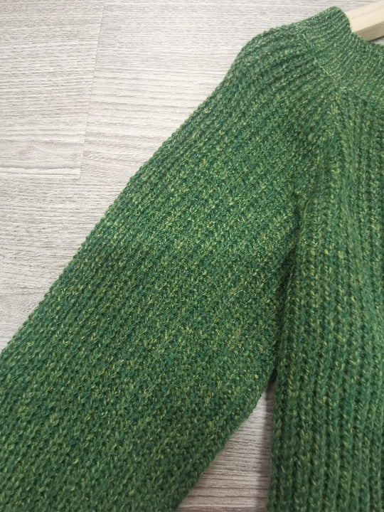 Damen Pullover Langærmet Strik i Grøn 2
