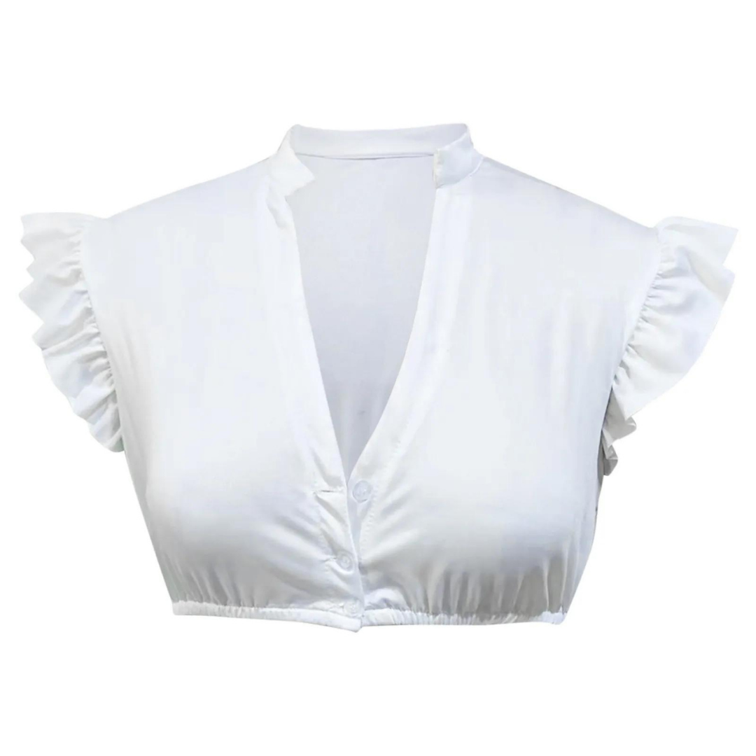 Damer Dirndlbluse Klassisk Design Blødt Stof 2