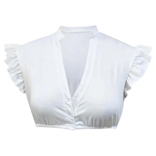 Damer Dirndlbluse Klassisk Design Blødt Stof 2