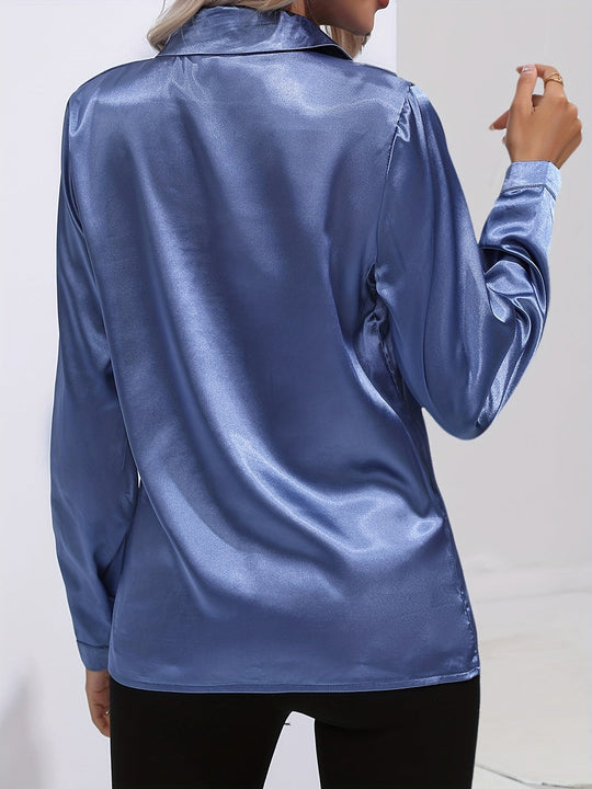 Damer Klassisk Bluse Tidløs Design Blødt Stof 1