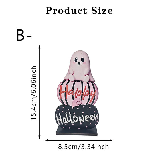 Dekorationsfigur med Stablede Græskar til Efterår og Halloween 7
