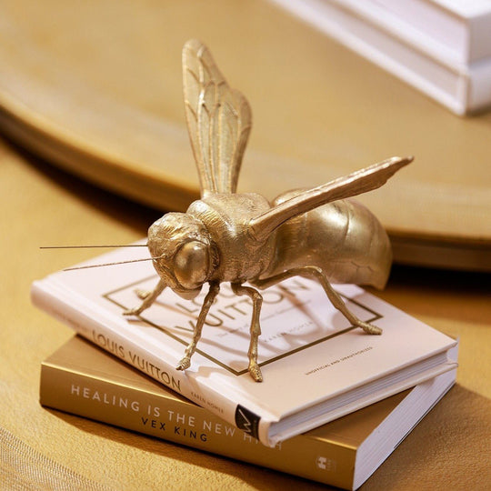 Dekorativ Bi Figur i Guld 3