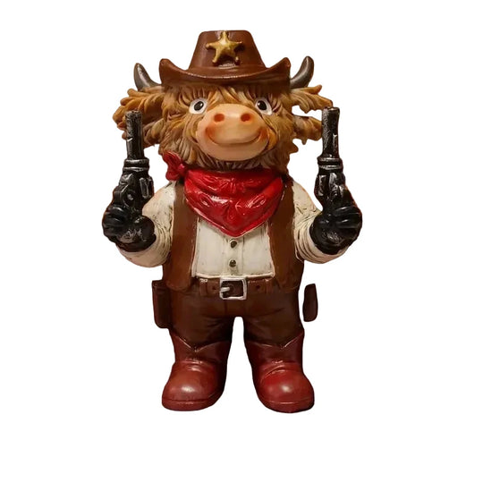 Dekorativ Cowboyfigur Højlandsko Stilfuld 0