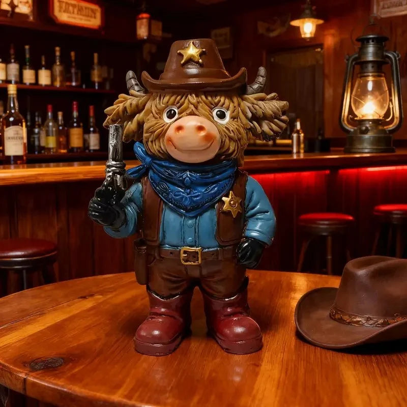 Dekorativ Cowboyfigur Højlandsko Stilfuld 3