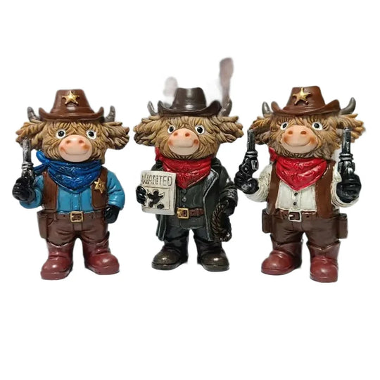 Dekorativ Cowboyfigur Højlandsko Stilfuld 4