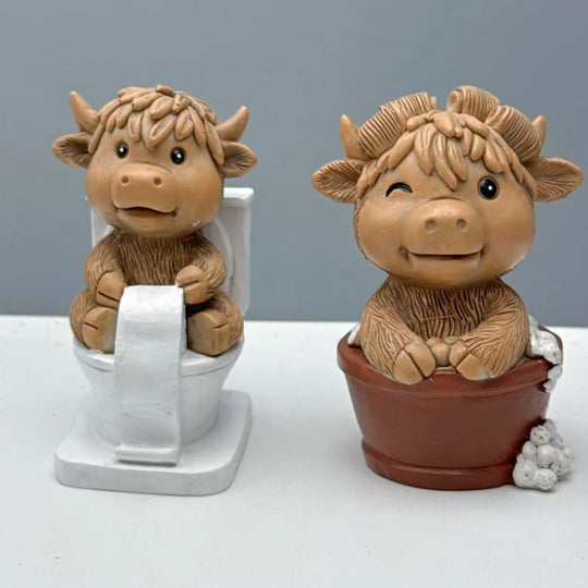 Dekorativ Figur Højlandsko Humoristisk Design 2