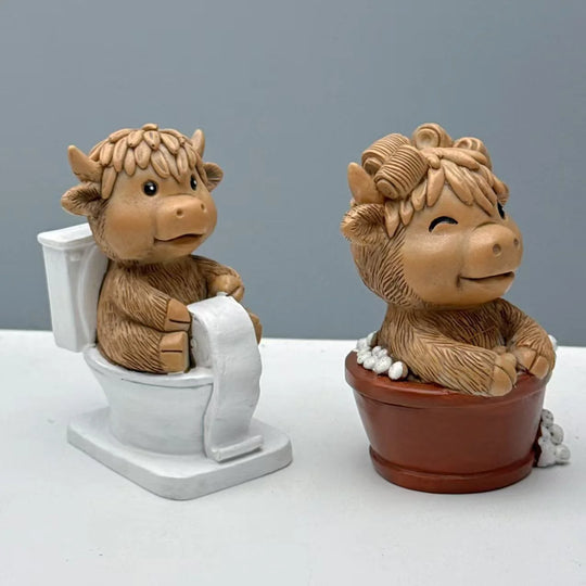 Dekorativ Figur Højlandsko Humoristisk Design 3