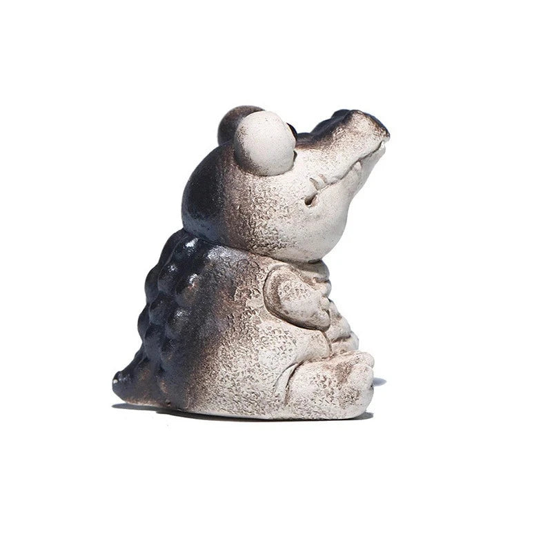Dekorativ Krokodillefigur Unikt Design til Stue og Kontor 6