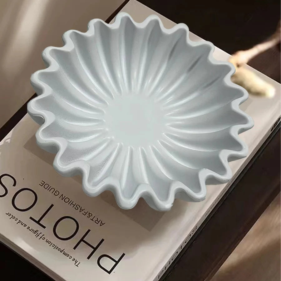 Dekorativ Serveringsskål med Bølget Design til Kvinder 2