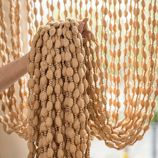 Dørgardin med perler til Boho indretning 2