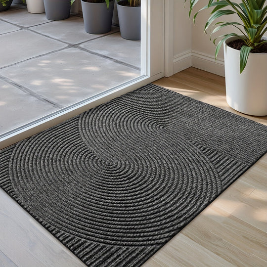 Dørmåtte Indendørs Udendørs Geometrisk Design Skridsikker Lavprofil 7
