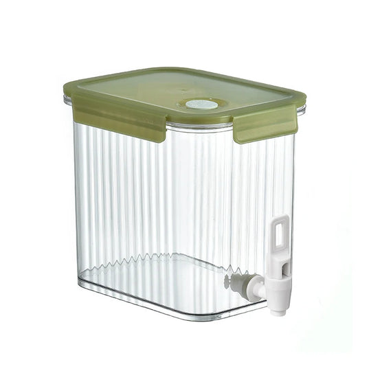 Drikkedispenser med transparent beholder og lufttæt låg til kvinder og mænd 0