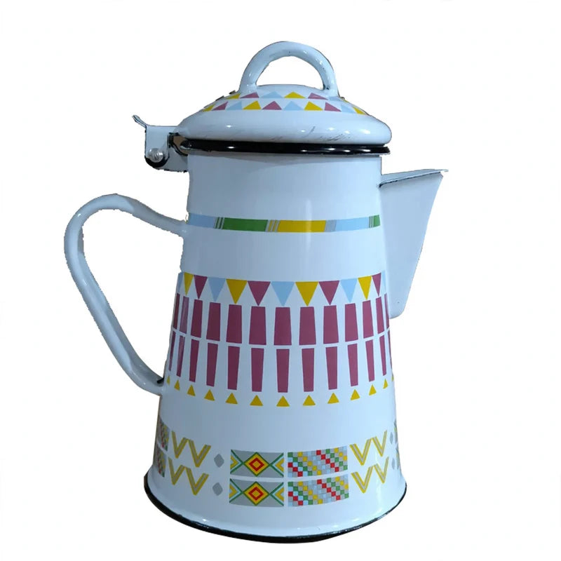 Emaljekande med hank Klassisk og Moderne Design 4