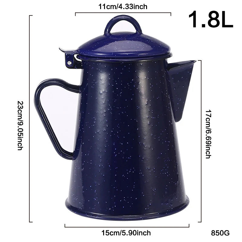 Emaljekande med hank Klassisk og Moderne Design 6