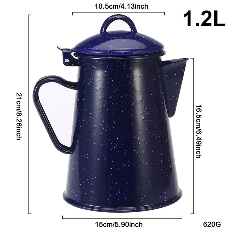 Emaljekande med hank Klassisk og Moderne Design 7