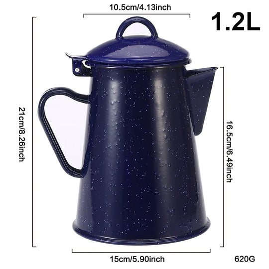 Emaljekande med hank Klassisk og Moderne Design 7