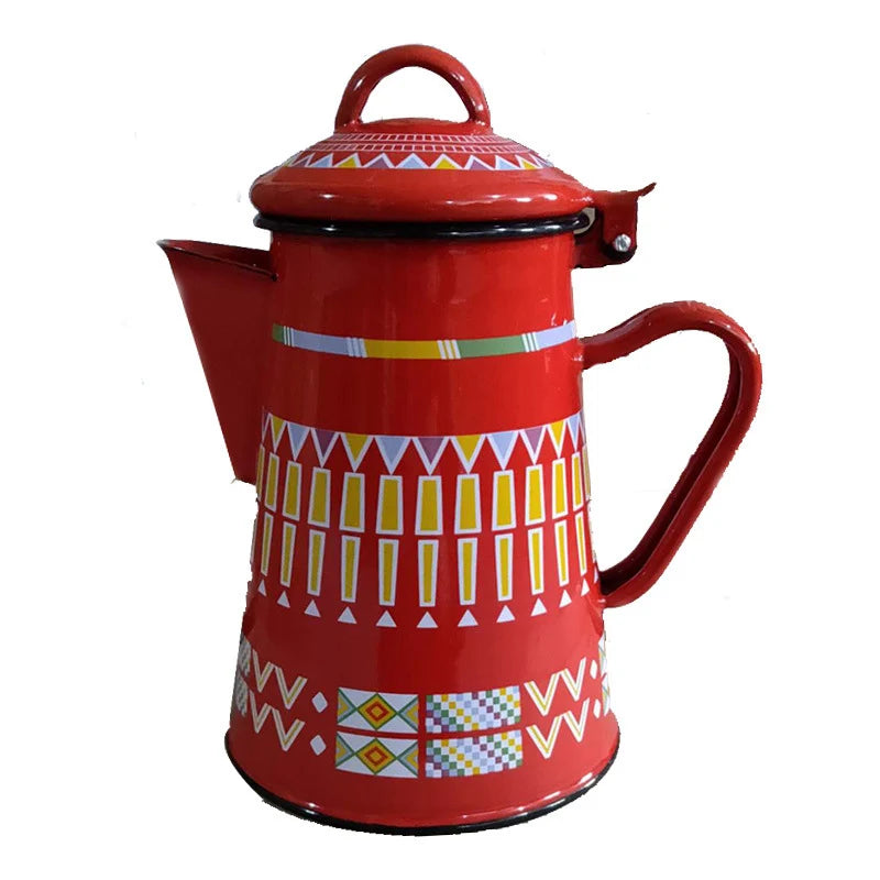 Emaljekande med hank Klassisk og Moderne Design 8