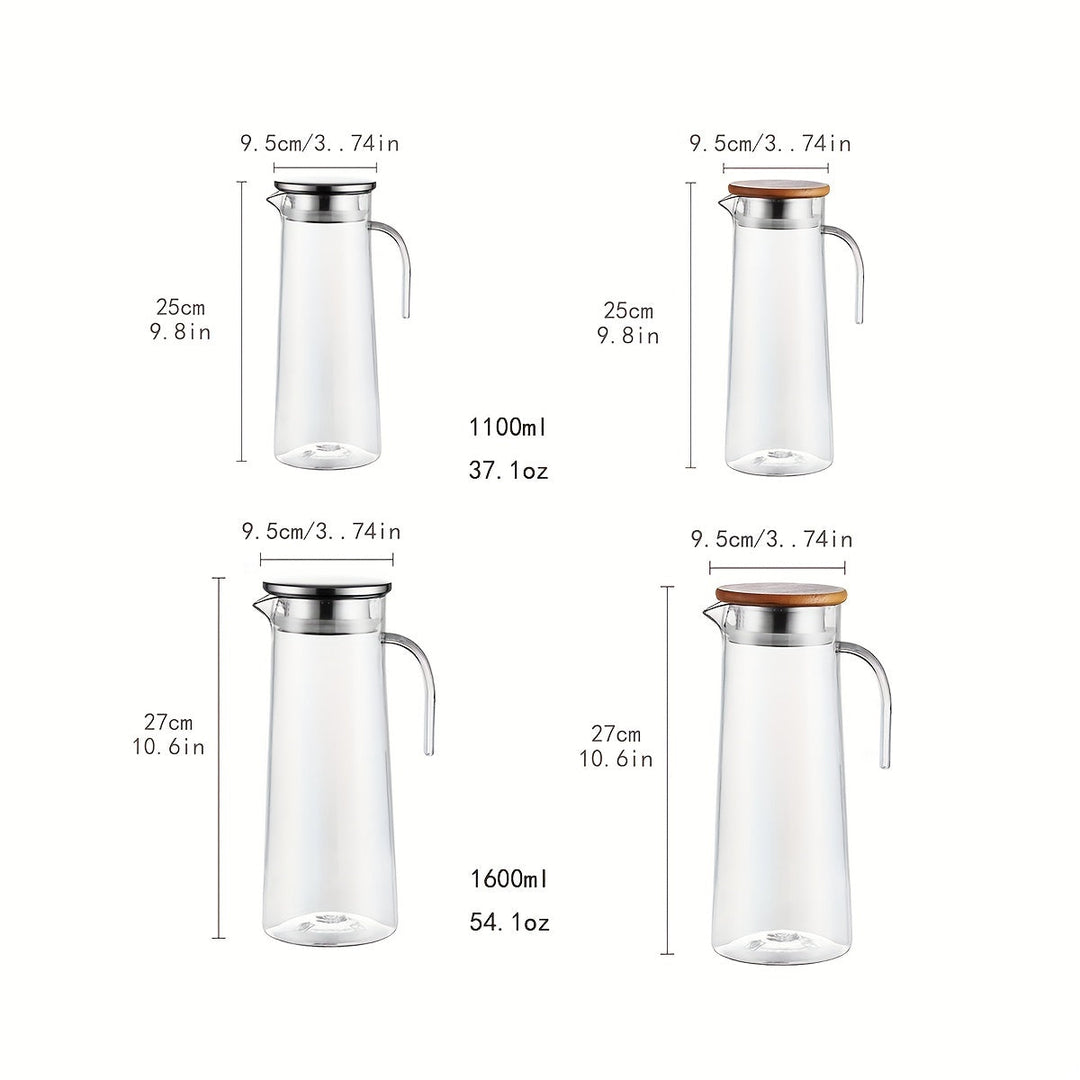 Gennemsigtig Vandkande med Låg til Hjemmet - Moderne Design til Varme og Kolde Drikke 7