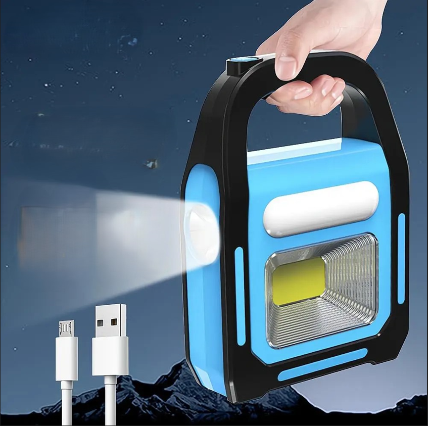 Genopladelig Campinglanterne med Powerbank 1