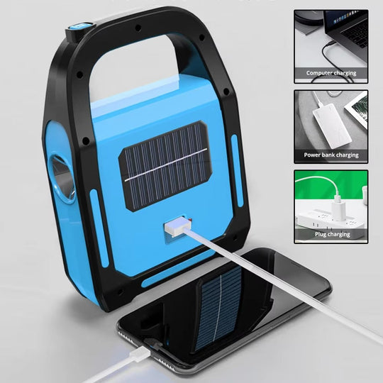 Genopladelig Campinglanterne med Powerbank 2